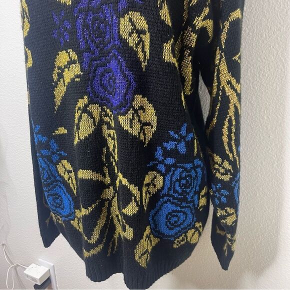 Vintage Vanity Fair 80s Sparkle Chunky Knit Pullover Holiday Sweater Size Small - Picture 11 of 14